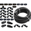 Torque Solution Braided Fuel Line Kit for -6 Aeromotive FPR & Flex Fuel Kit - 02-14 Subaru WRX
