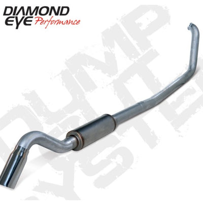 Diamond Eye KIT 4in TB SGL SS: TURN DOWN 00-03 FORD 7.3L F250/F350