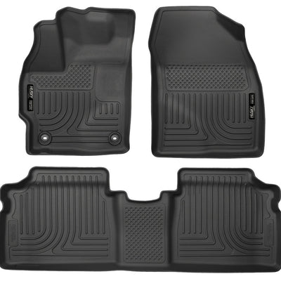 Husky Liners 2015 Toyota Prius WeatherBeater Black Front & 2nd Seat Floor Liners