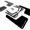 Rally Armor 17-20 Ford F-150 Raptor Gen 2 Black UR Mud Flap w/White Logo