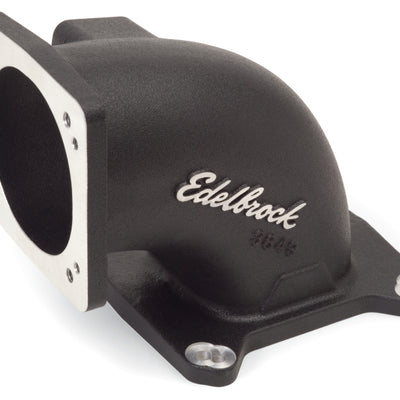 Edelbrock High Flow Intake Elbow 95mm Throttle Body to Square-Bore Flange Black Finish