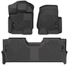 Husky Liners 21-24 Ford F-150 SuperCrew Weatherbeater Black Front & 2nd Seat Floor Liners