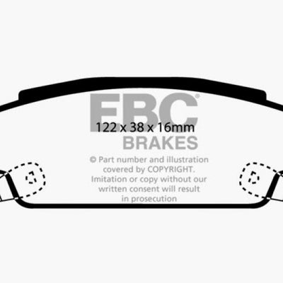 EBC 02-05 Cadillac CTS 2.6 Redstuff Rear Brake Pads