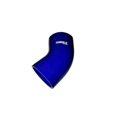 Torque Solution 45 Degree Silicone Elbow: 2.25 inch Blue Universal