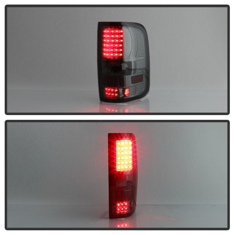 xTune Ford F150 Styleside 04-08 (Not Fit Heritage & SVT) LED Tail Lights Smoke ALT-ON-FF15004-LED-SM