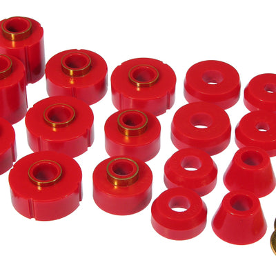 Prothane 73-77 Chevy K10 Blazer Body Mount Kit - Red