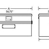 Tradesman Aluminum Flush Mount Truck Tool Box Full/Wide (56in.) - Brite