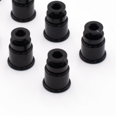 BLOX Racing 14mm Adapter Top (1/2in) w/Viton O-Ring & Retaining Clip (Set of 4)