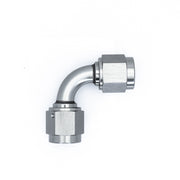 DeatschWerks 6AN Flare Female Swivel 90-Degree to 6AN Flare Female Swivel - Anodized Matte Black