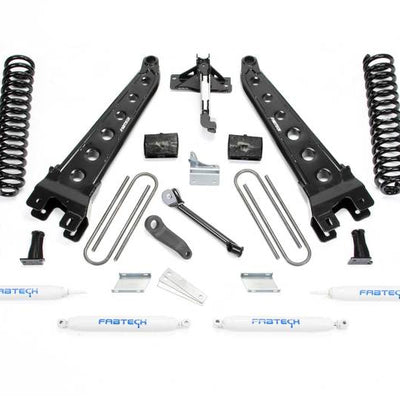 Fabtech 08-16 Ford F350/450 4WD 8 Lug 6in Rad Arm Sys w/Coils & Perf Shks