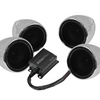 Boss Audio Systems Motorcycle Speaker Amplifier/ Bluetooth/ 3in Speakers Pair- Chrome