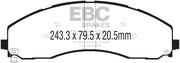 EBC 2017+ Ford F-450 Bluestuff Front Brake Pads