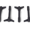 Ford Racing Black Crinkle Finish Valve Cover Hold Down Wing Nuts