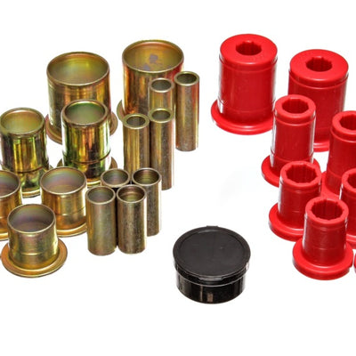 Energy Suspension 73-74 Camaro / 73 GrandAm/GrandPrix Red Control Arm Bushing Set - Complete Set