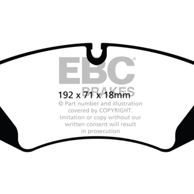 EBC 14+ Land Rover LR4 3.0 Supercharged Extra Duty Front Brake Pads