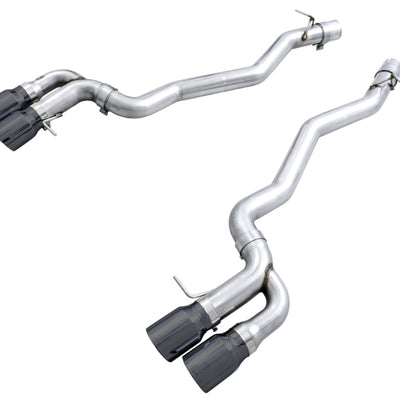 AWE Tuning 18-19 BMW F90 M5 Track Edition Axle-Back Exhaust- Black Diamond Tips