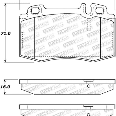 StopTech Sport Performance 03-06 Mercedes CLK500 Front Brake Pads