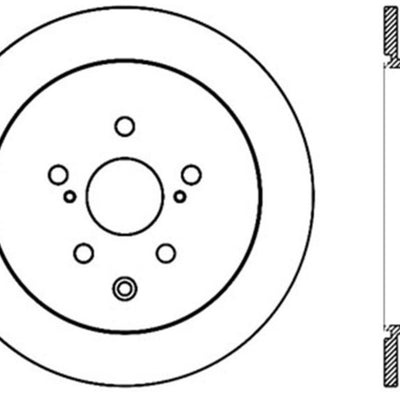 StopTech Sport Drilled & Slotted Rotor - Rear Right