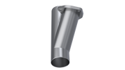 QTP 2.5in Weld-On QTEC Exhaust Cutout Y-Pipe