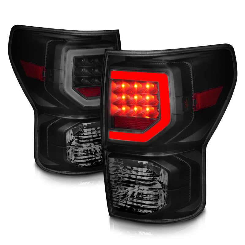 Anzo 07-11 Toyota Tundra Full LED Tailights Black Housing Smoke Lens G2 (w/C Light Bars)