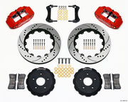 Wilwood Narrow Superlite 6R Front Hat Kit 14.00in Drill Red Backdraft Cobra (BMW E36 Based)