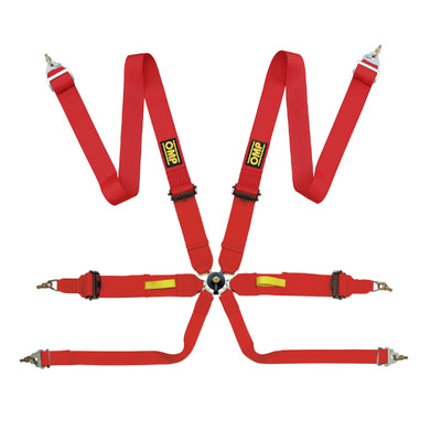 OMP Tecnica 3 Safety Harness Red