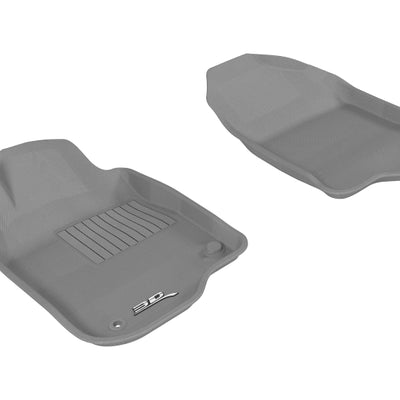 3D MAXpider 2008-2012 Chevrolet Malibu Kagu 1st Row Floormat - Gray