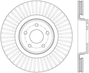 StopTech 14.5+ Ford Focus ST Front Right Slotted Performance Rotor