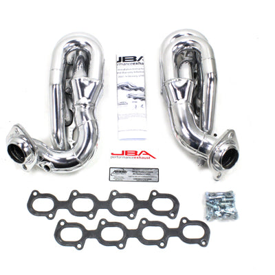 JBA 07-14 Ford GT500 5.4/5.8L 4V 1-5/8in Primary Silver Ctd Cat4Ward Header