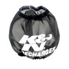 K&N Universal Precharger Round Tapered Air Filter Wrap Black 3in Base ID x 2in Top ID x 3in H