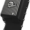 aFe 20-21 Ford Truck w/ 10R140 Transmission Pan Black POWER Street Series w/ Machined Fins