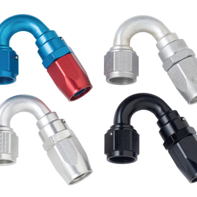 Fragola -16AN x 150 Degree Power Flow Hose End - Black