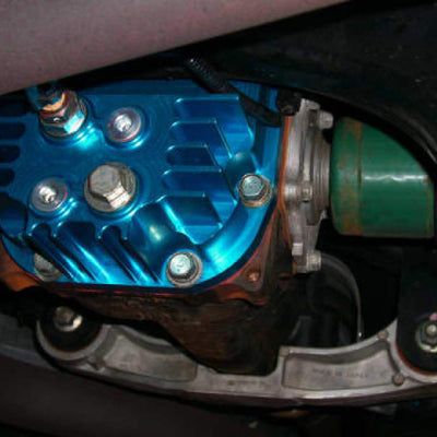 Cusco Rear Differential Cover Blue Increased Capacity Subaru Impreza WRX STi (R180 End)