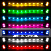 XK Glow Single Color XKGLOW UnderglowLED Accent Light Car/Truck Kit Blue - 8x24In Tube + 4x8In Strip