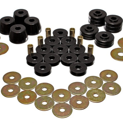 Energy Suspension Body Mount Bushing Sets - Black