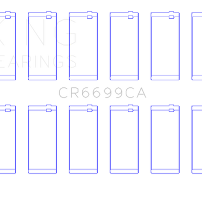 King Engine Bearings Dodge Cummins B-Series L6 (Size Standard) Connecting Rod Bearing Set