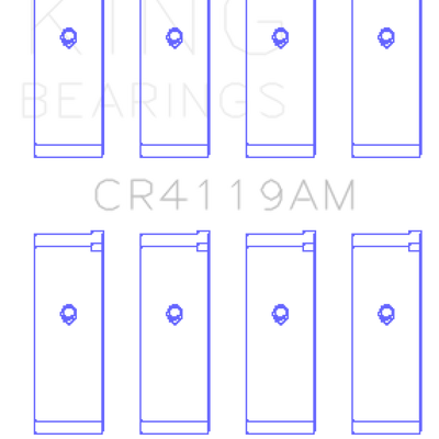 King Engine Bearings Mitsubishi 4G93 (Size STD) Performance Rod Bearing Set