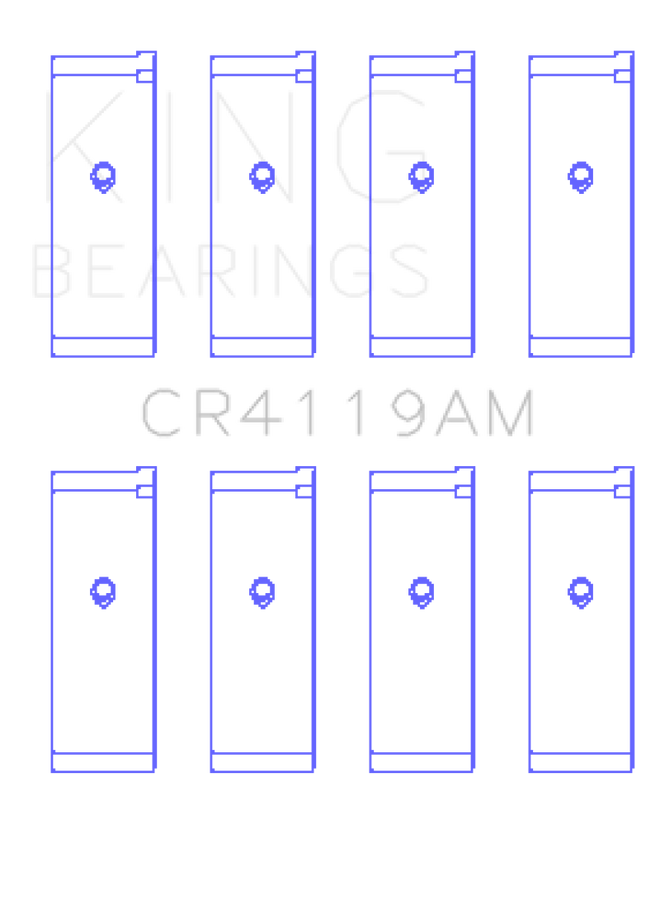 King Engine Bearings Mitsubishi 4G93 (Size STD) Performance Rod Bearing Set