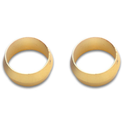Vibrant 5/8in Brass Olive Hardline Tubing Inserts (2 Pack)