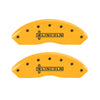 MGP 4 Caliper Covers Engraved Fr Lincoln Rr Star Logo Yellow Finish Blk Char 2002 Lincoln Navigator