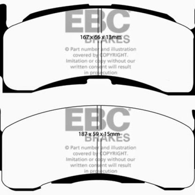 EBC 73-74 Buick Apollo 4.1 Bluestuff Front Brake Pads