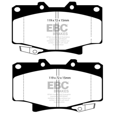 EBC 96-97 Lexus LX450 4.5 Ultimax2 Front Brake Pads