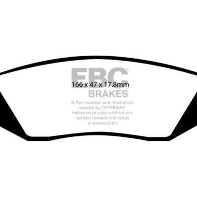 EBC 06-09 Chrysler Aspen 4.7 Ultimax2 Rear Brake Pads
