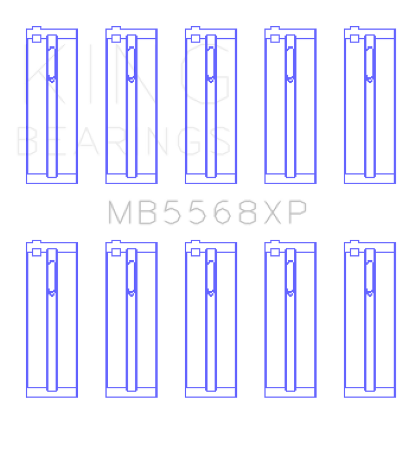 King Acura D16A1 / 97-01 Honda H22A4 / 98+ F23A (Size 0.25mm) Performance Main Bearing Set