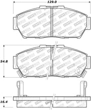 StopTech Street Touring 93-95 Honda Civic Coupe Front Brake Pads