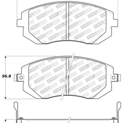 Stoptech 03-10 Subaru Forester/Impreza / 02-12 Subaru Legacy/Outback Sport Brake Pads - Front