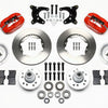 Wilwood Forged Dynalite Front Kit 11.00in Red 65-72 CDP A Body - 10in Drum