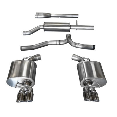 Corsa 11-14 Dodge Charger SXT 2.5in Sport Cat-Back Dual Rear Exit w/ Twin 3.0in Polished Tip