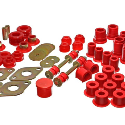 Energy Suspension 89-95 Toyota 4WD Pickup (Except T-100 & Tundra)  Red Hyper-Flex Master Bushing Set