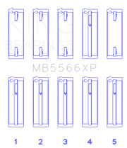 King Engine Bearings Audi A4 1.8L AEB Performance Main Bearing Set - Size +.25mm